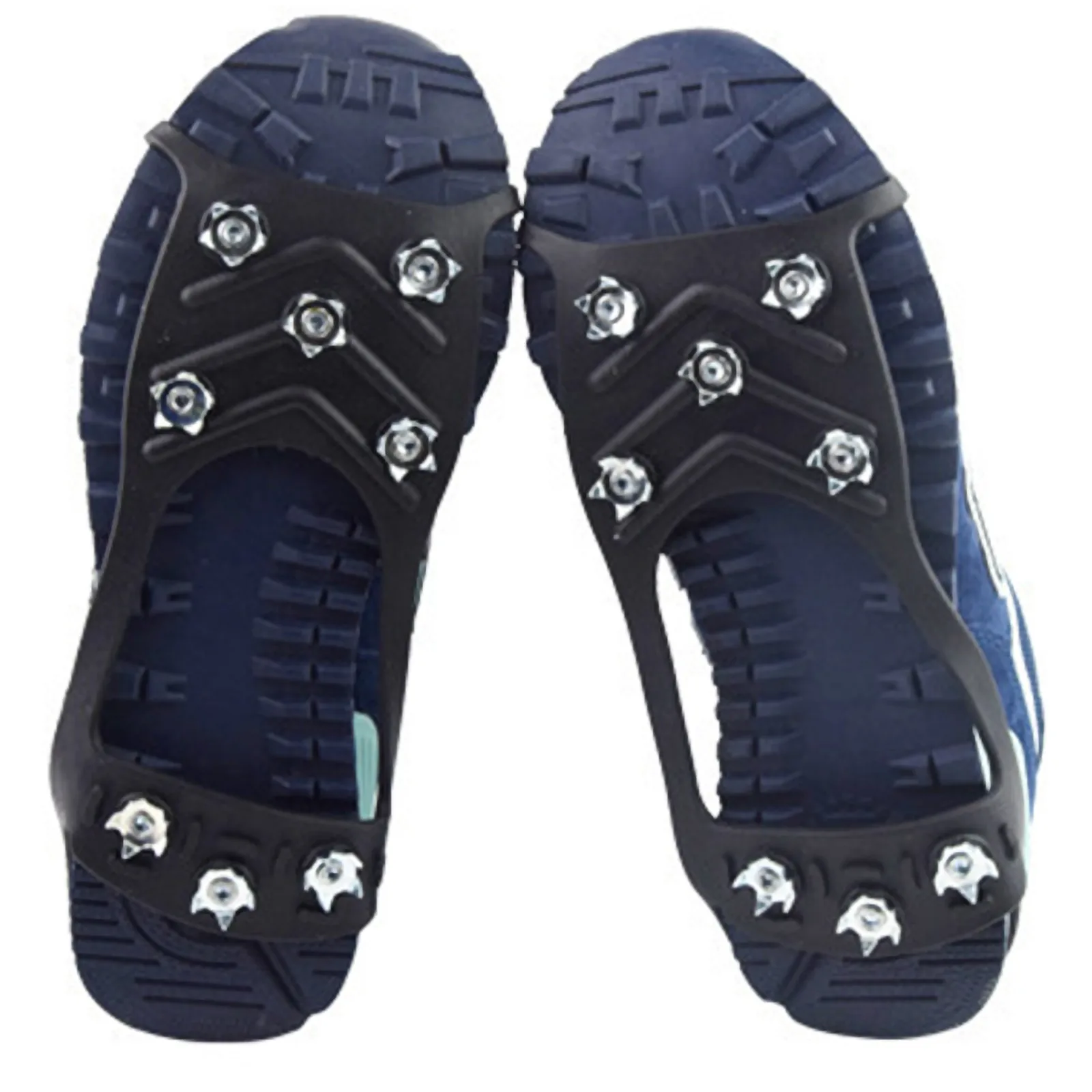 25# 8 Stud Anti-skid Shoe Spikes Crampon Anti-ice On Shoes Slip