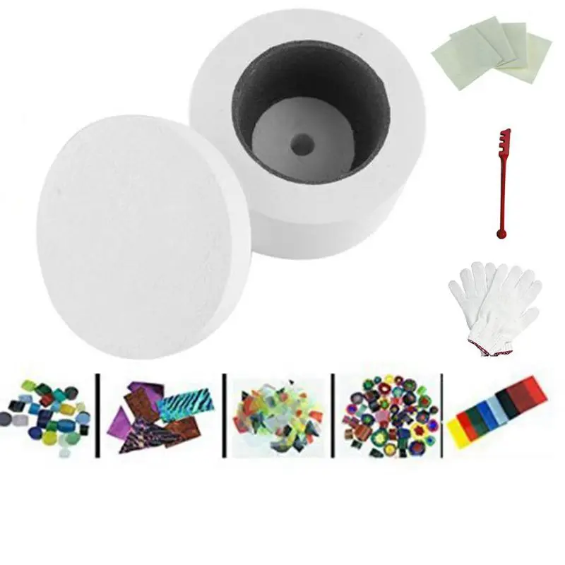9pcs set Glass Fusing Kiln Kit Fuseworks Begginer Kiln Kit For Glass Fusing In Microwave