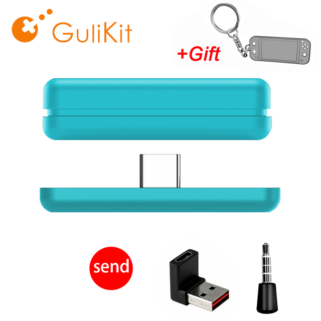NS07 Route Air Wireless Bluetooth Audio Receiver transmitter Adapter USB-C with Microphone For Nintendo Switch PS4 PS5