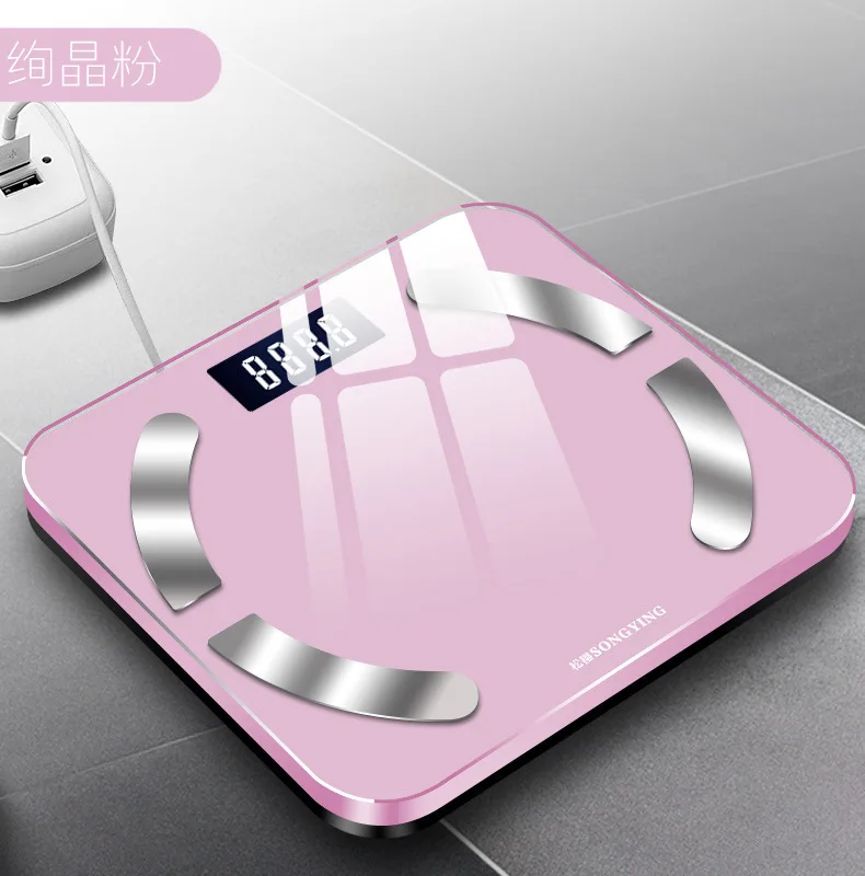 

USB Charging smart bluetooth body fat scale APP weighing scale electronic scale household health electronic weight scale