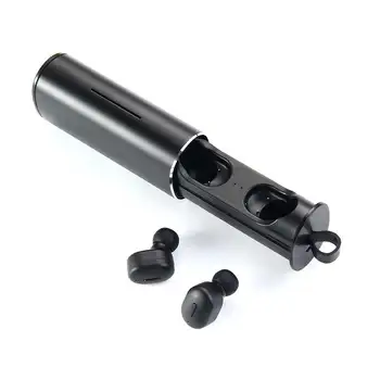 

TWS True Wireless Earbuds Mini Invisible Wireless Earbuds Blue Tooth 5.0 with Mic and Portable Charging Case for IOS Android