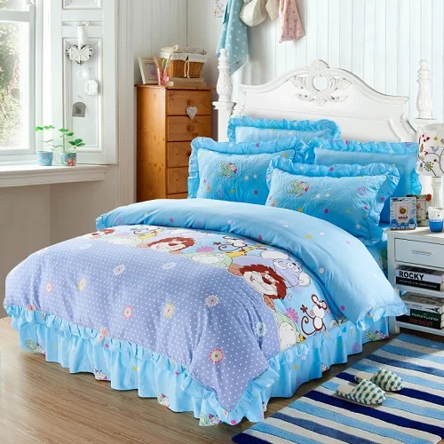 Cotton Soft Bedclothes Queen King size Bedding Sets Quilted Thick Bed spread Duvet Cover Bed Sheet set Pillowcase 4/6Pcs - Цвет: Color 8