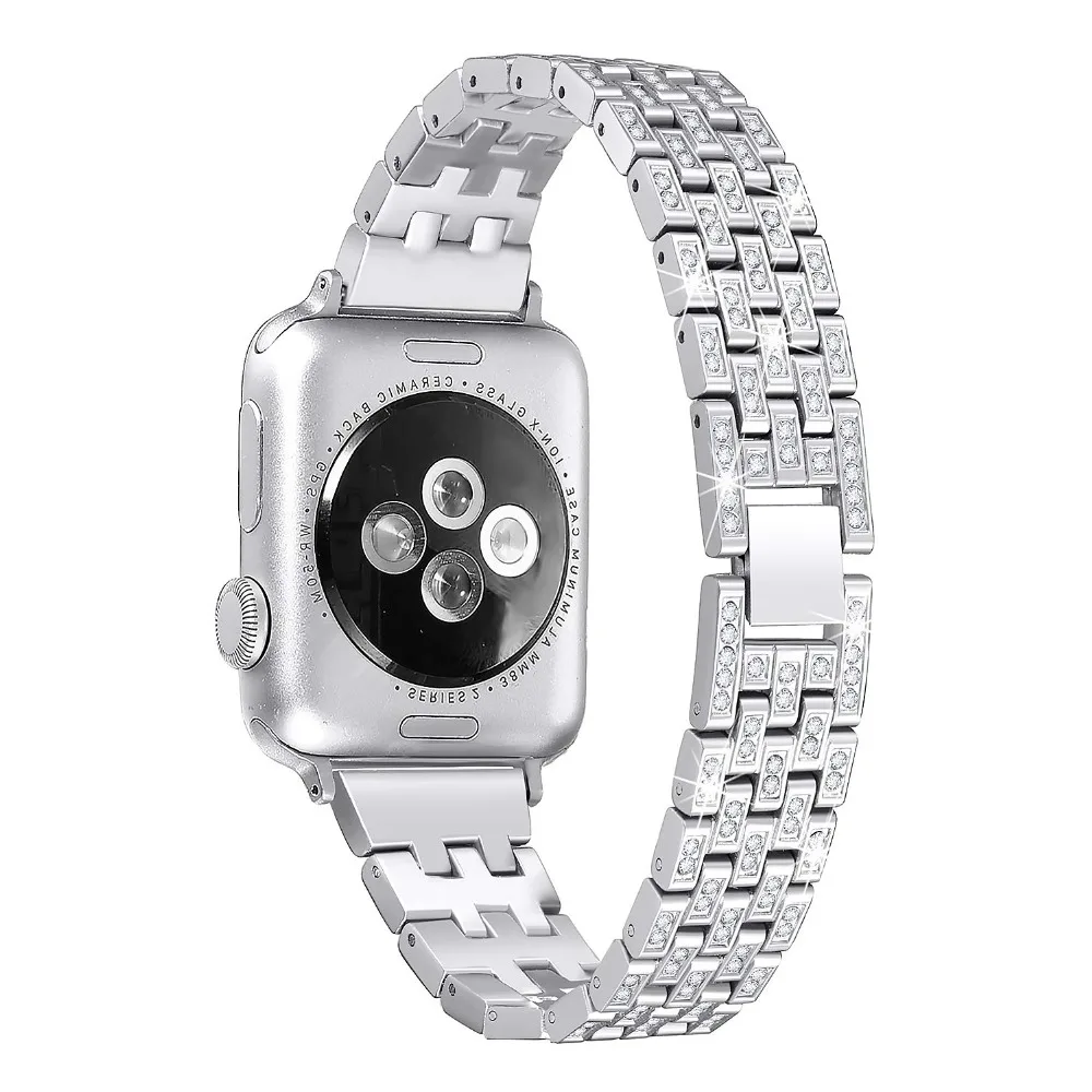 Ремешок для Apple Watch Series 4 3 2 1 сменный Браслет из нержавеющей стали ремешок для Apple iWatch 38 мм 42 мм 40 мм 44 мм