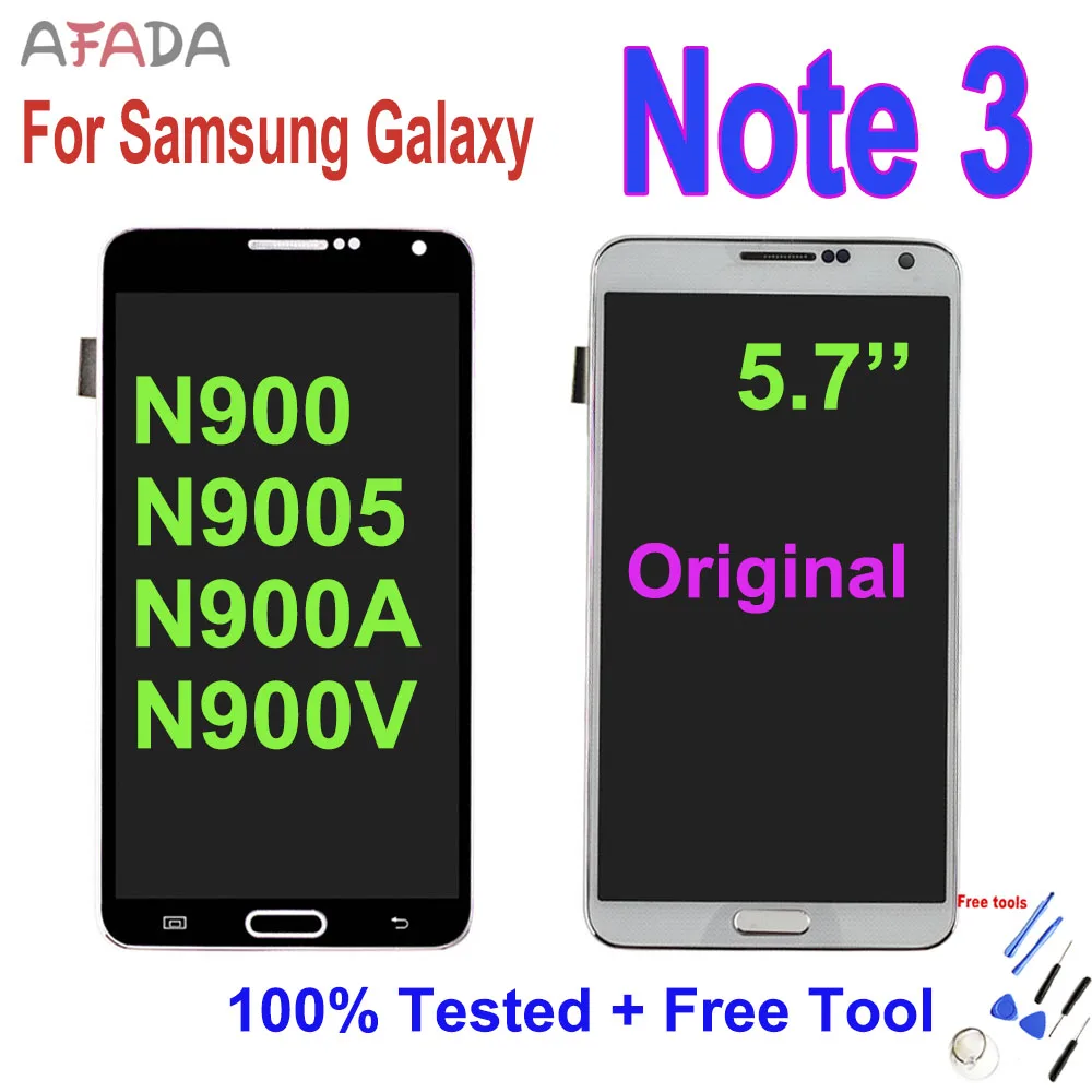 Оригинальный ЖК-дисплей 5 7 дюйма для Samsung Galaxy Note 3 N900 N9005 N900A N900V с сенсорным экраном