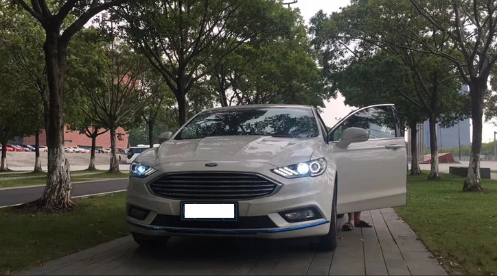 2 шт. светодиодный фонарь для Ford Mondeo- Автомобильный светодиодный фонарь с двойными ксеноновыми линзами автомобильные аксессуары дневные ходовые огни противотуманные фары