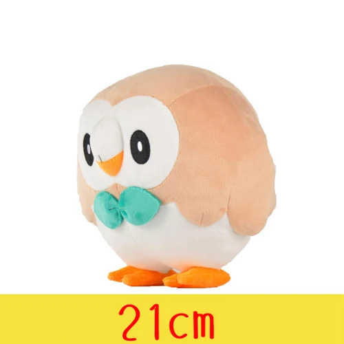 Rowlet Пикачу Eevee Snorlax Сквиртл Бульбазавр, чармандер Mew 28 стиль аниме эльф плюшевые подушки игрушечные лошадки Мягкая кукла для детей подарок - Цвет: Rowlet