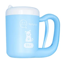 Топ!-средство для чистки ног для домашних животных, кошек, собак, силиконовая шайба, мопс для французского бульдога, принадлежности для домашних животных, аксессуары для собак синего цвета