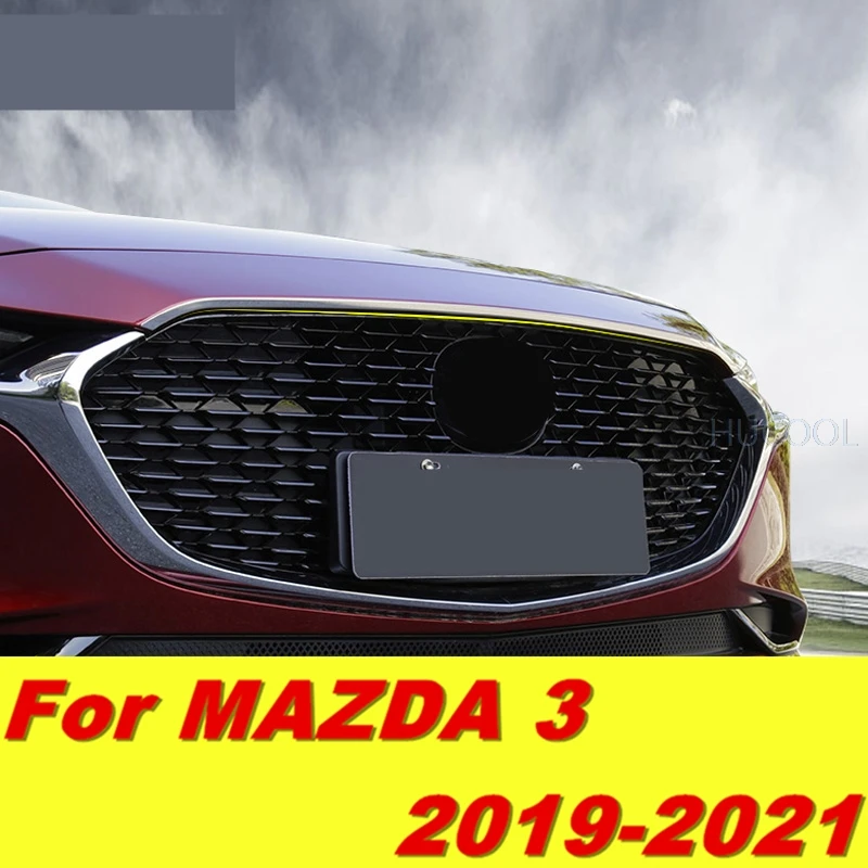 Для Mazda 3 2019 2020 2021 Автомобильная передняя крышка наклейки на переднее лицо Яркие