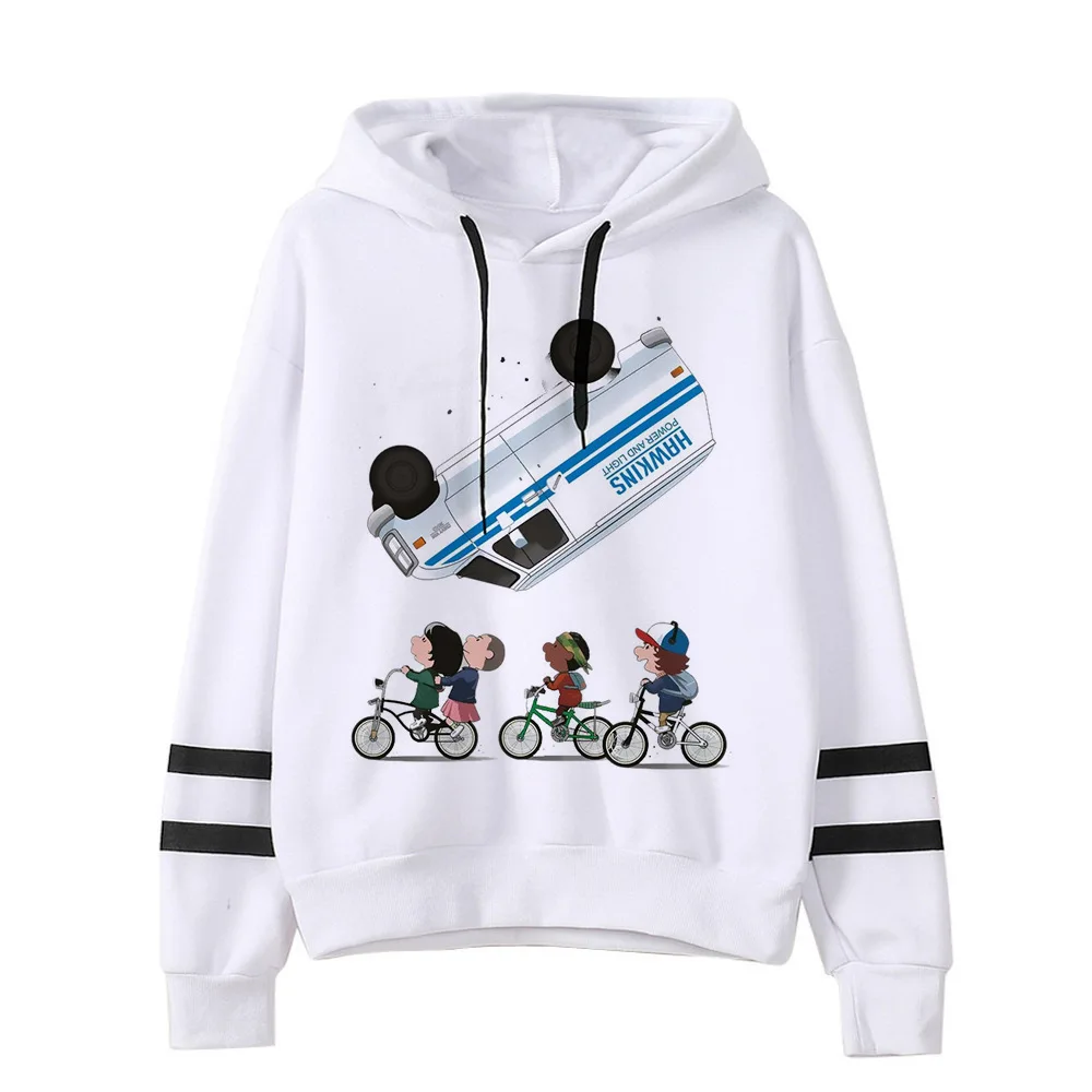 model 6 Stranger Things Hoodie Woman Hooded Hoodies Kpop Sweatshirts Kawaii Korean Oversized Harajuku Hip Hop Hoodie Sweatshirt Men - Цвет: model 6