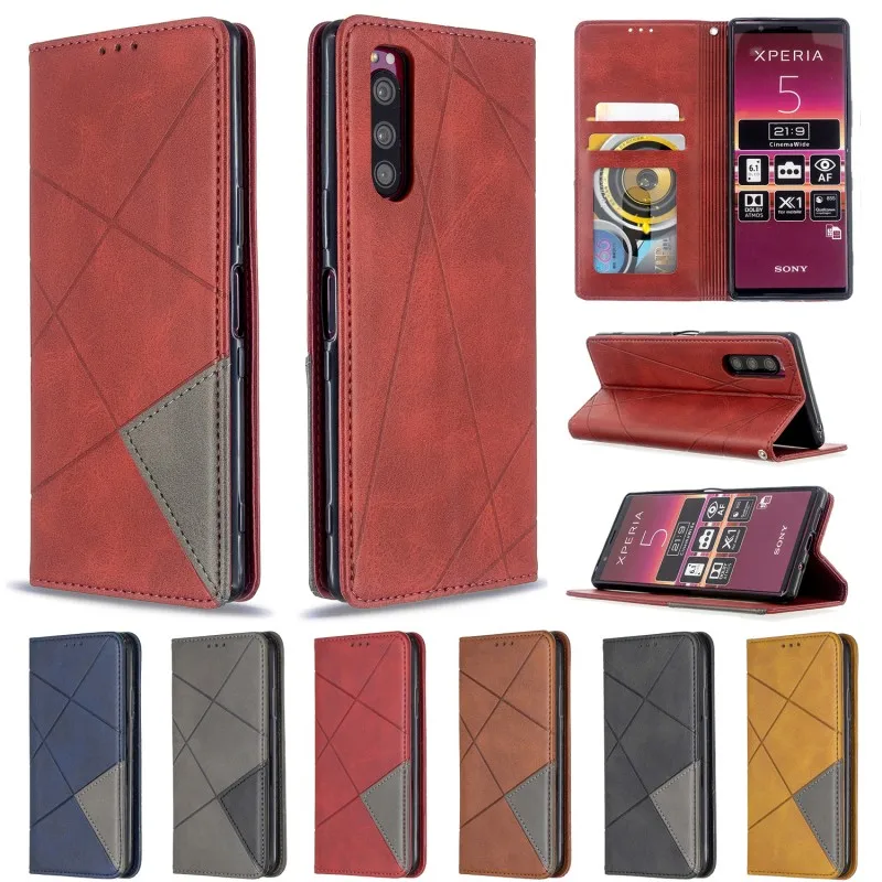 

Case for Sony Xperia 5 8 Cover Shockproof Flip Pu Leather Magnetic Kickstand Cover for Sony Xperia 8 5 Case