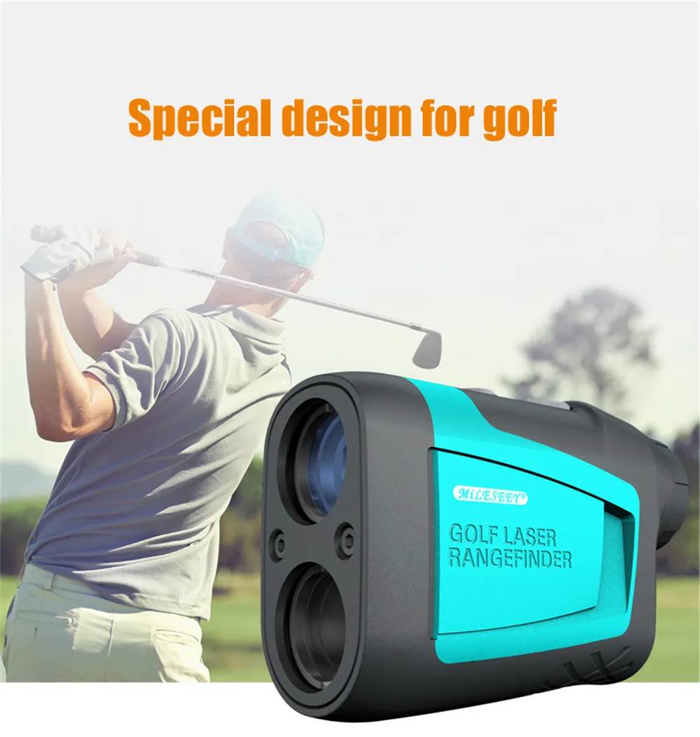 Mileseey 600m Golf Laser Rangefinder Telescope Laser Rangefinder Laser Distance with Slope Flag-Lock and Distance/Speed/Angle