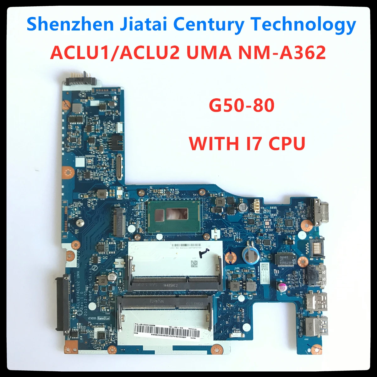 ACLU1/ACLU2 UMA NM-A362 NM-A272 для Lenovo G50-70 G50-70M Z50-70 G50-80 материнская плата портативного