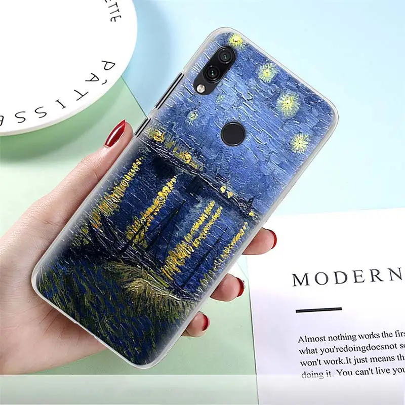 Чехлы для телефонов с рисунком звездной ночи Ван Гога для Redmi 7 7A 8A K20 Pro 6 6A 5 Plus Redmi Note 5 6 7 8 Pro 8T S2 GO