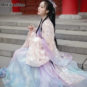 

2020 vintage tang suit ancient hanfu dress women chinese traditional costume fairy princess national dance women hanfu costume