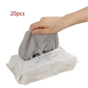 

20pcs Disposable Microfiber Cloth Towels Reusable Antibacterial Table Rags Wipe