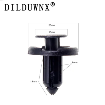 

DIDUWNX Toyota rivet car fastener clip 100 pieces YT-1279 diameter 8mm car bumper perforated nail pusher clip