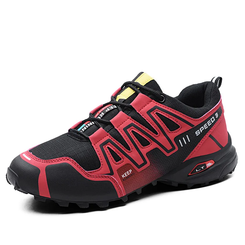 Hiking Shoes Outdoor Large-Size Size-47 Practice Waterproof Mens Travel Evkoodance Low-Top