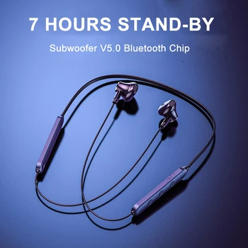 

Sports Bluetooth Headphone 5.0 Neck-Hanging Mini Smart Neck-Hanging Bluetooth Smart Noise Cancelling Earphone
