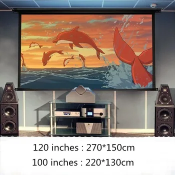 

Cewaal Soft Foldable 16:9 HD 84 100 120 inch Projector Screen Fiber Canvas Curtain for projector Film Home Theater outdoor