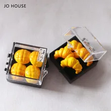 

JO HOUSE Boxed Pineapple Croissant Set 1:12 1:6 Dollhouse Minatures Model Dollhouse Accessories