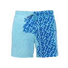 

2021NEW Men Encounter Water Change Color Beach Shorts Swimming Trunks Surfing Pants Low Waist Surf Swimsuit Swimwear Shorts