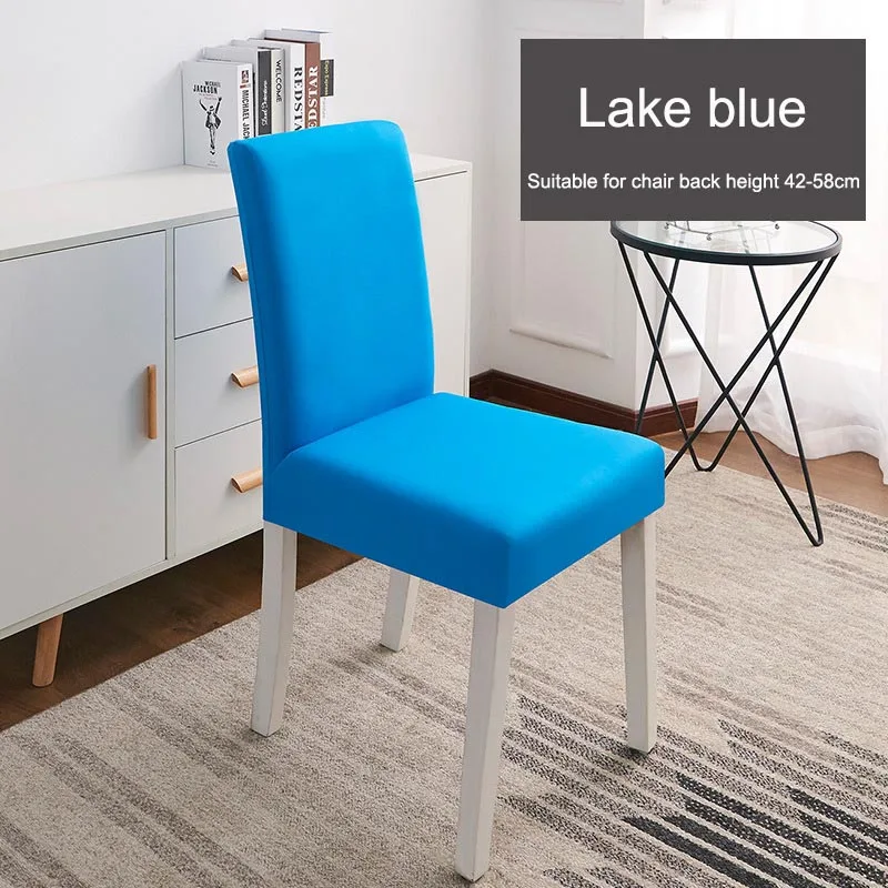 4/6pcs Solid Color Chair Cover Spandex Stretch Elastic Slipcovers Xmas Chair Covers For Dining Room Kitchen Wedding Banquet
