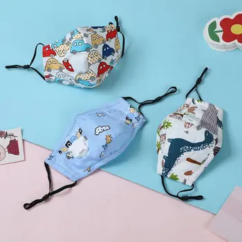 

Kids Personal Cotton Washable Mouth Mask Valves Replaceable Filter Mouth-Muffle For Halloween Christmas