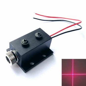 

Focusable 3-5V 650nm 5mW Red Cross Laser Diode Module 12x30mm W Heatsink