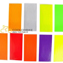 Для верховой езды будет Ah Светоотражающие Self-колесо клей Бумага колеса Светоотражающая Стикеры 26 дюймов горный велосипед бампер Стикеры s