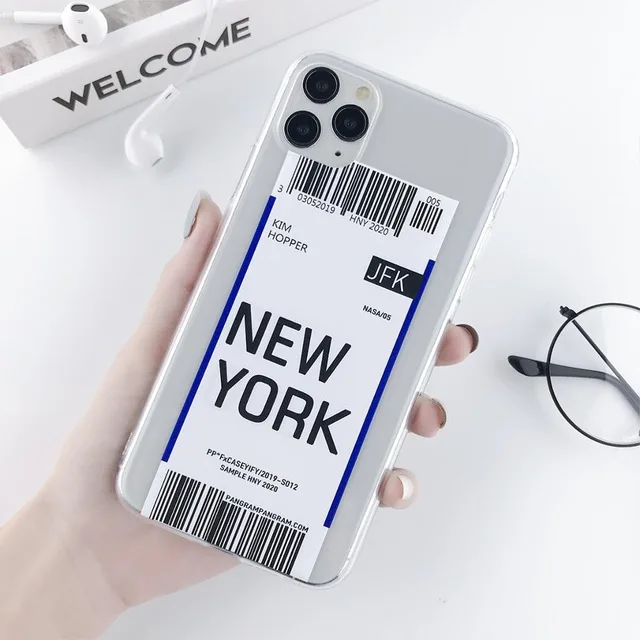 AC8879 Moskado чехол с воздушным давлением для iPhone 11 X XR XS Max воздушный билет штрих-код этикетка мягкий термополиуретановый чехол для iPhone 6 6S 7 8 7Plus - Цвет: AC8879