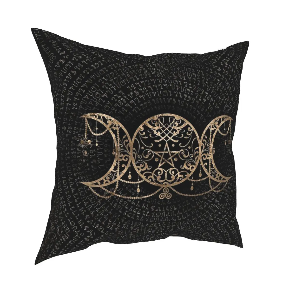 Triple Moon Goddess Pillow Case Pentagram Pagan Wiccan Cushion Cover  Fashion Polyester Decor Pillowcover for Home 45x45cm - AliExpress Home &  Garden