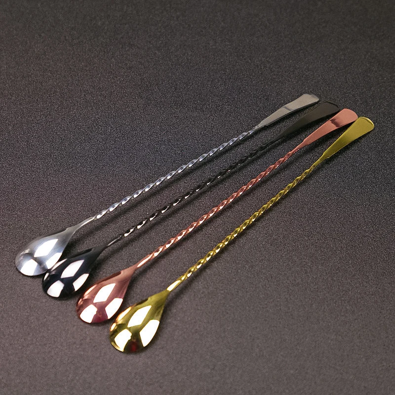 Stainless Steel Cocktail Bar Spoon Hoffman Drink Mixer Bar Stirring Mixing Spoon