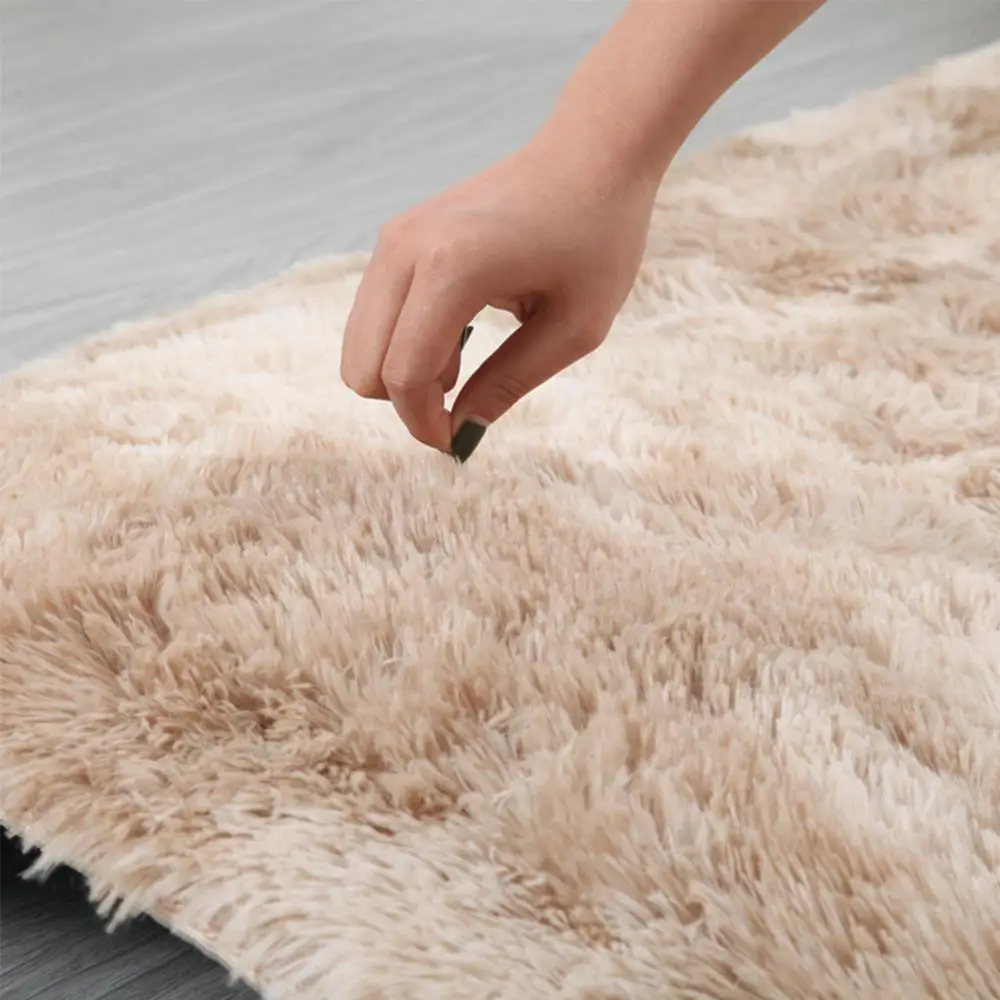 Fluffy Oval Rug Carpets for Living Room Home Decor Bedroom Kid Room Floor Mat Decoration Salon Pile Rug 40*60cm Plush floor mat shaggy rugs