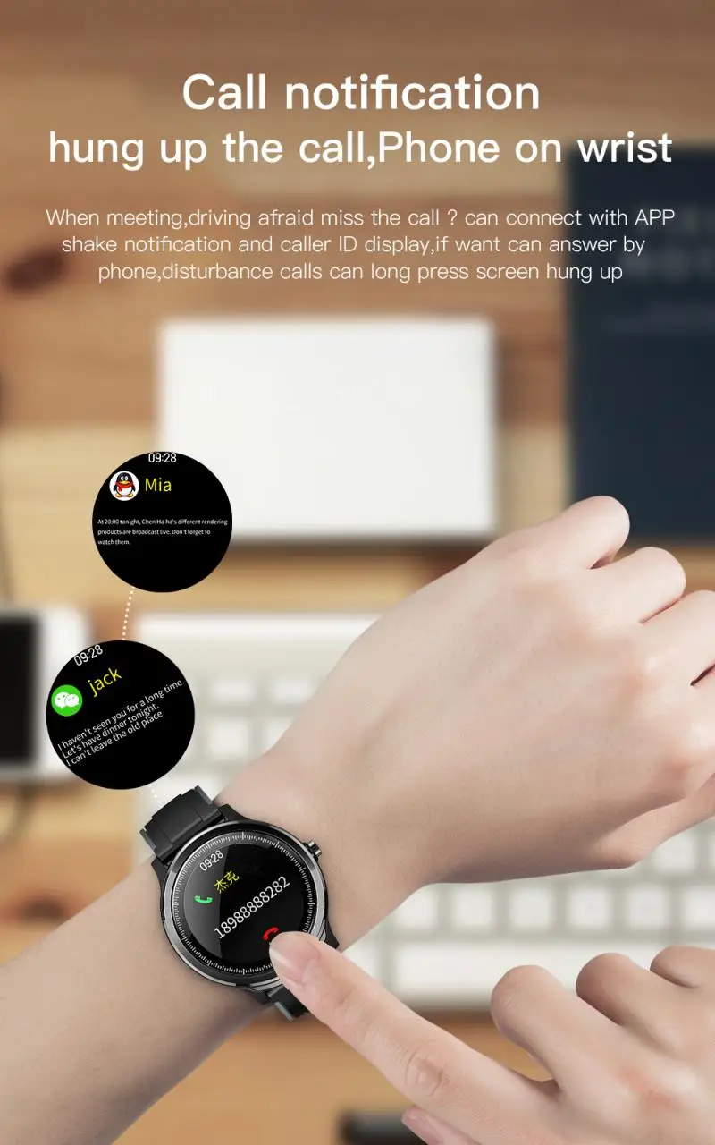Умные часы SN80, водонепроницаемые спортивные Смарт-часы для Apple, Android Phone, монитор сердечного ритма, функции кровяного давления для людей