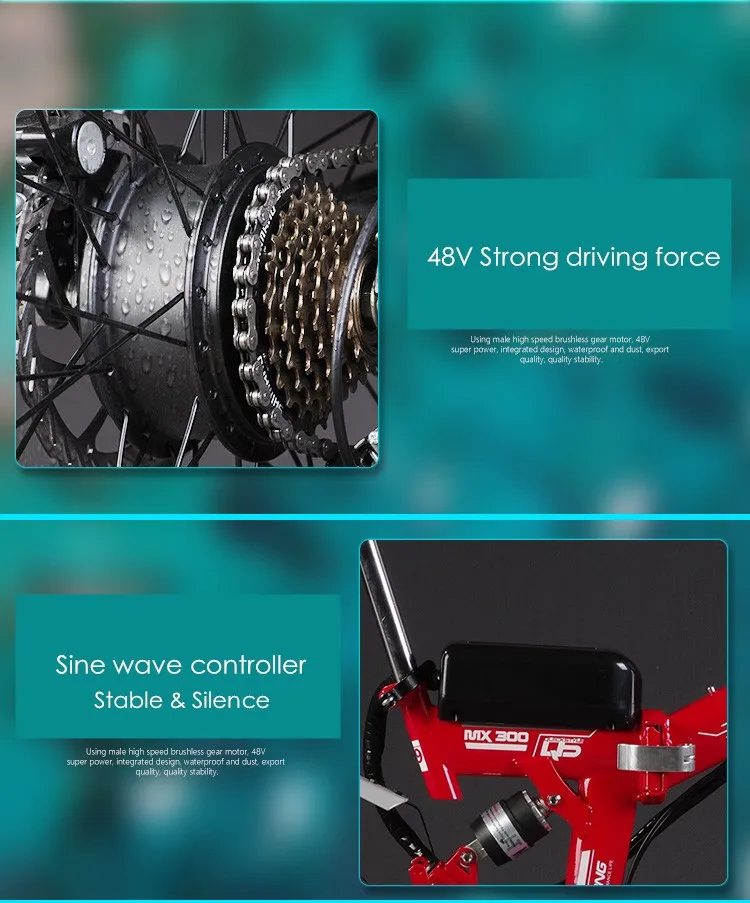 Sale Original X-Front brand 21 speed 26 inch 20A 48V 500W Lithium Battery Electric folding Mountain Bike downhill Bicycle ebike 11