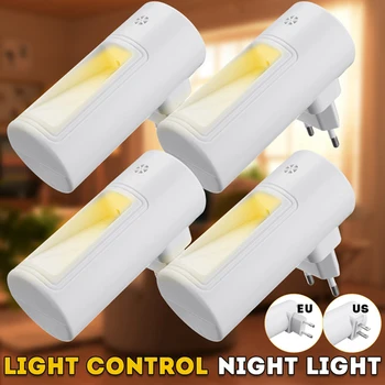 

Plug-in 5V LED Night Light Warm White LED Night Light Dusk to Dawn Sensor for Bedroom Bathroom Kitchen Corridor Stair EU/US Plug