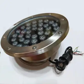 

1pcs waterproof 36w rgb outdoor DMX control model LED stainless steel LED underground light led pool light without controller