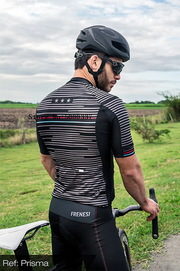 FRENESI мужской Pro Team триатлон костюм короткий рукав Велоспорт Джерси Skinsuit комбинезон Майо Велоспорт Ropa ciclismo набор гель - Цвет: as picture