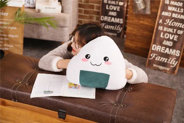 30/40/50cm Soft Cushion Stuffed Food Plush Toy Kawaii Japanese Sushi Rice Ball Plush Pillow Cute Dumpling Doll Lovely Gifts 4