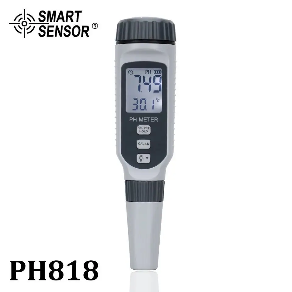 

Professional Pen Type PH Meter Portable PH Water Quality Tester Acidometer for Aquarium Acidimeter water PH acidity meter PH818