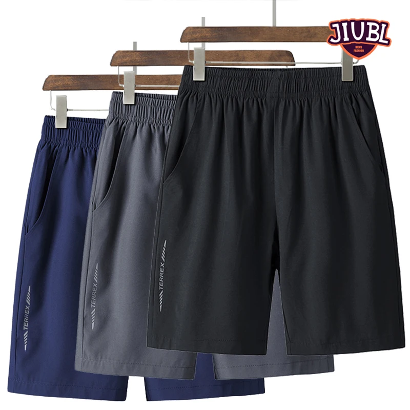 JIUBL Men Summer Casual Shorts Quick Drying Fitness Short homme Beach Shorts Men Boardshorts Elastic Waist Solid gym Clothing JIUBL Men Summer Casual Shorts Quick Drying Fitness Short homme Beach Shorts Men Boardshorts Elastic Waist Solid gym Clothing