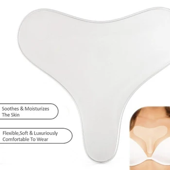 Reusable Anti Wrinkle Chest Pad Silicone Transparent Breast Patch Face Skin Care Anti Aging Breast