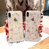 Coque transparente à paillettes et fleurs séchées, étui souple en époxy pour iphone 8, 7 plus, 6, X, XR, 12, 11 Pro, XS MAX ► Photo 2/6