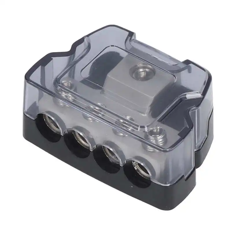 4 Way Power Distribution Block Amp Holder Ground Distributor Splitter Car Audio Amplifier power distribution block