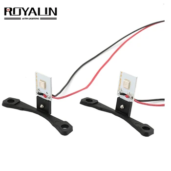 

ROYALIN Car LED DRL Devil Eyes Motorcycle Demon Evil Eyes 2.5 Headlights Mini Projector Lens H1 w/ Turn-off Controller Wires DIY