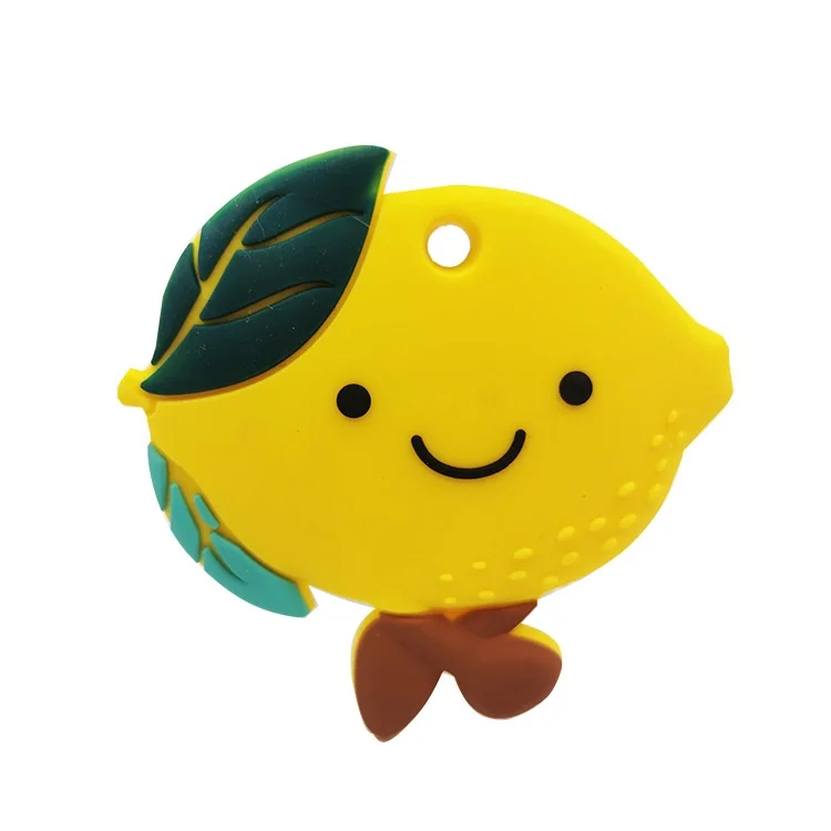 

Lemon Teether 1pc Silicone Teether Teething Toy Baby Teeth Care Pacifier Chain BPA Free Safety Food Grade Silicone