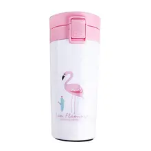 Модные креативные Фламинго из нержавеющей стали Вакуумная фляжка чашка для делового человека портативная чашка пара Студенческая чашка