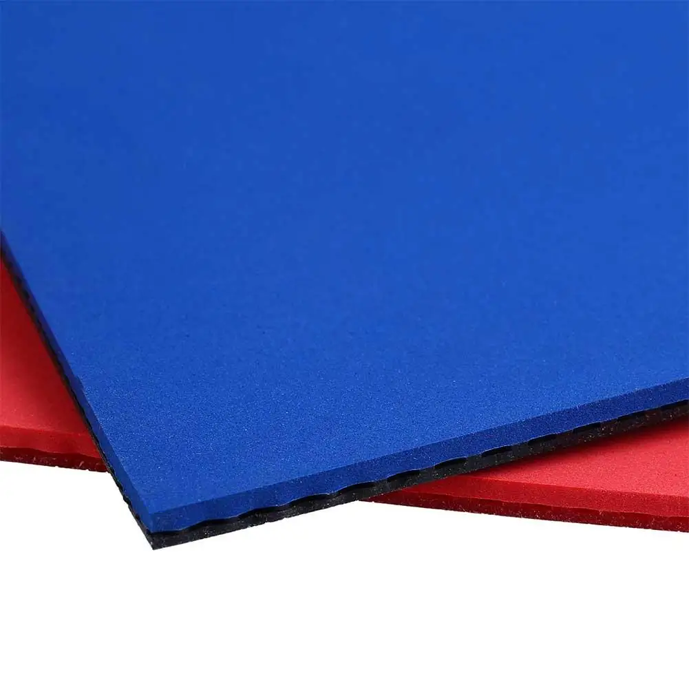 

2Pcs Table Tennis Racket Pips In PingPong Rubber Sponge Red/Black Quality