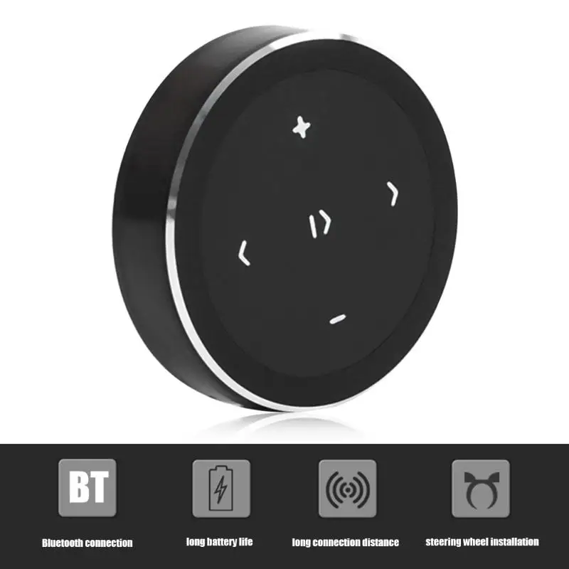 Беспроводной Bluetooth пульт дистанционного управления автомобильный руль мотоцикл велосипед руль Медиа пульт дистанционного управления Лер затвор