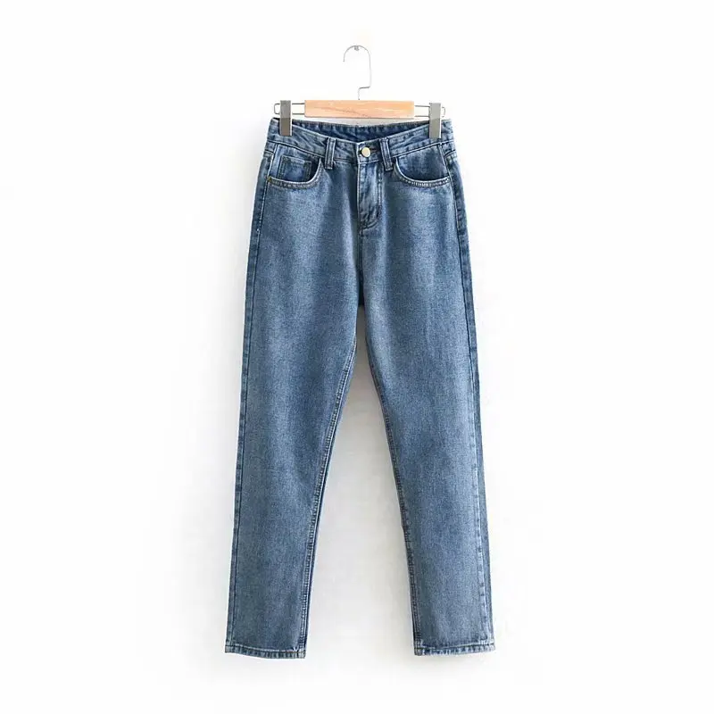 Женские джинсовые брюки длиной до щиколотки повседневные джинсы-карандаши